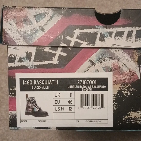 Doc Martens UK11 US12 1460 BASQUIAT 11 - Picture 2 of 4